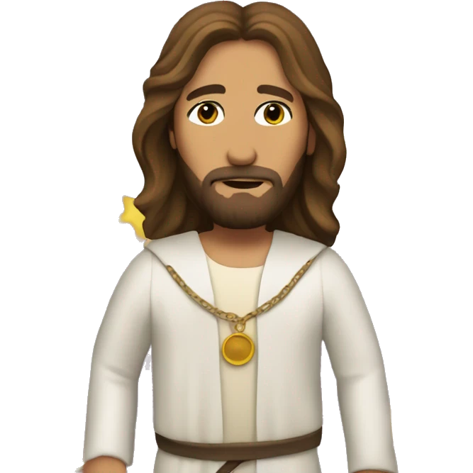 jesus as rock superstar emoji