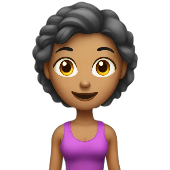 girl booking a crossfit class emoji