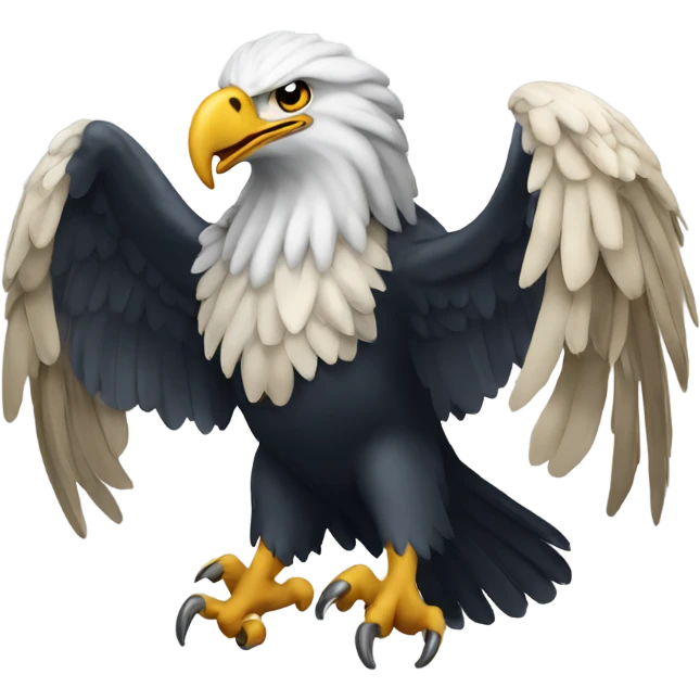 Eagle with ram in its talons emoji