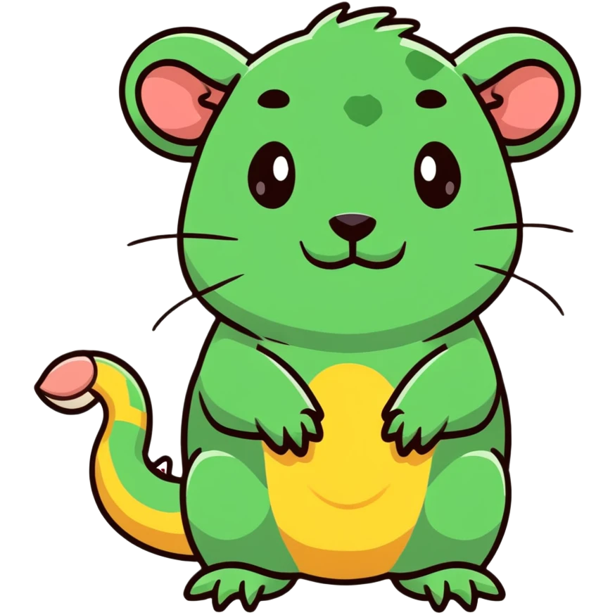 cute hybrid of crocodile and hamster emoji