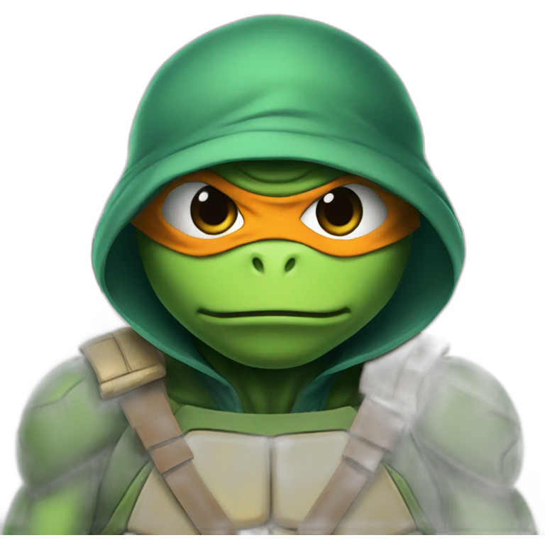 kylian Mbappe Ninja turtle emoji