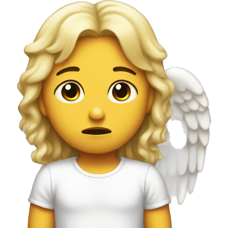 Sad angel emoji