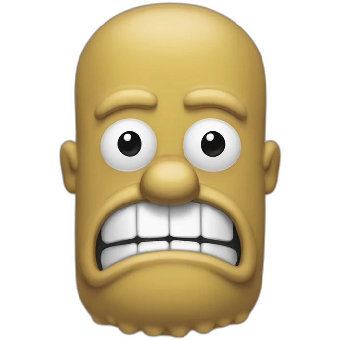 homer simpson with hair emoji