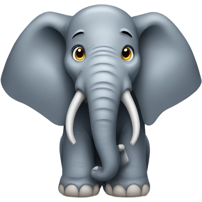 Overwhelmed elephant emoji