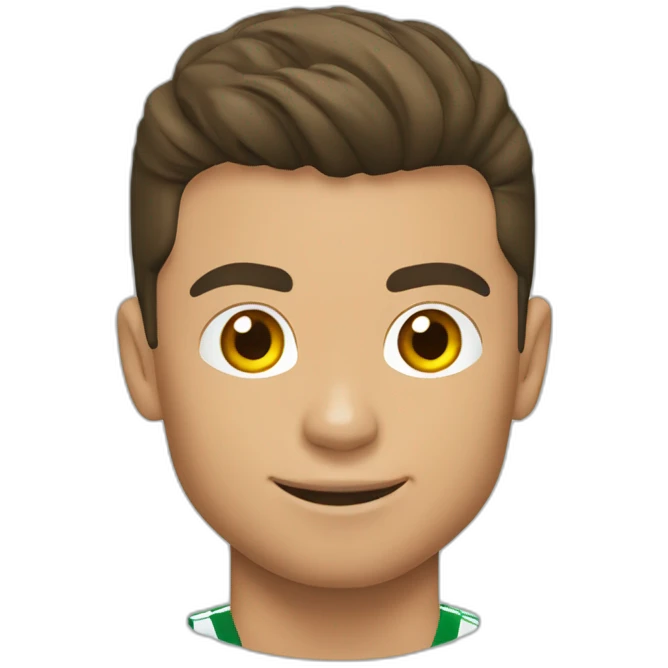 Cristiano Ronaldo jugando fútbol  emoji