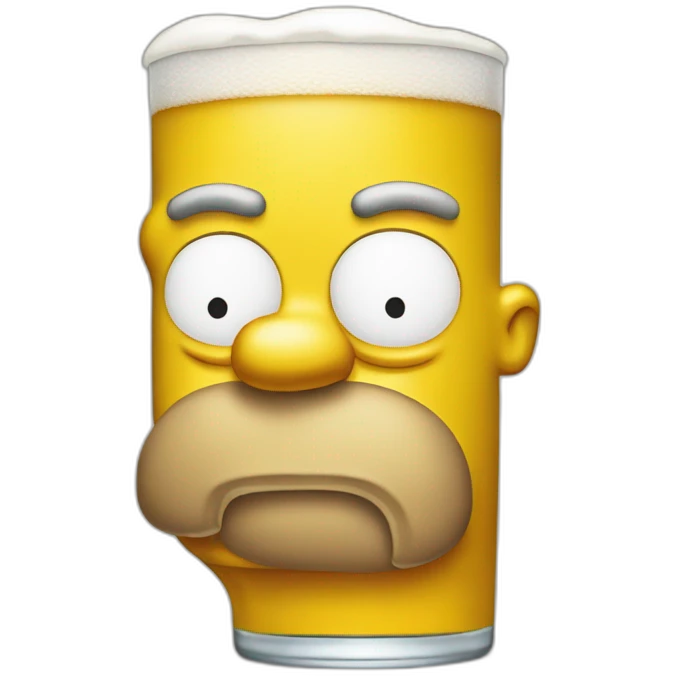 Homer Simpson Drink beer emoji