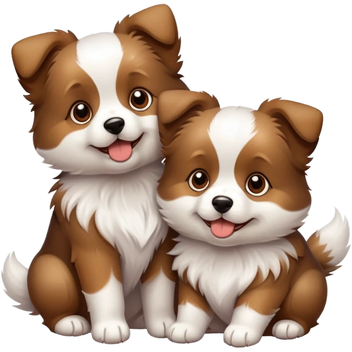 playful puppies emoji