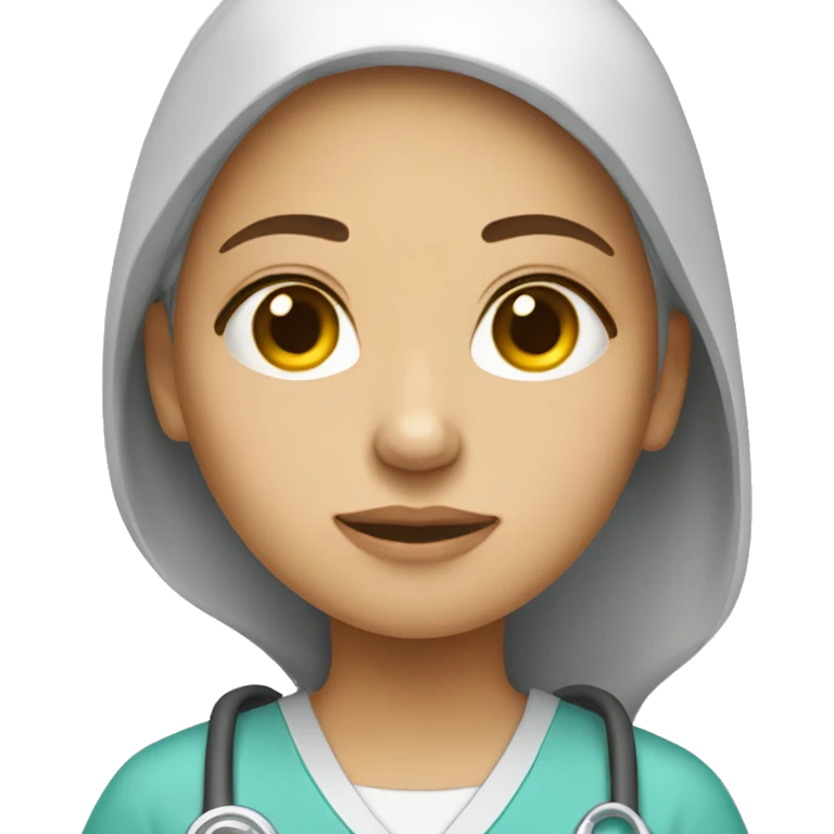 tired young woman sonographer emoji
