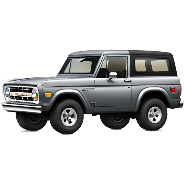 Grey ford bronco vehicle  emoji