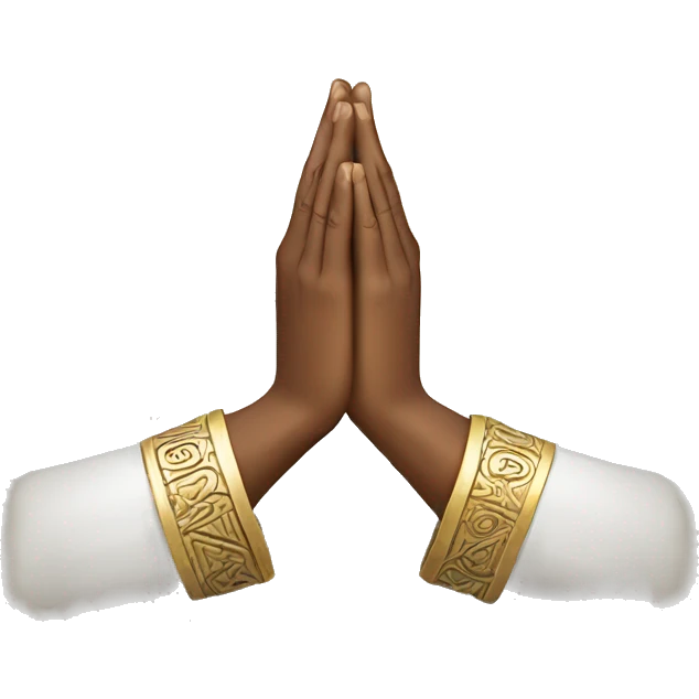 hands in prayer - maori emoji
