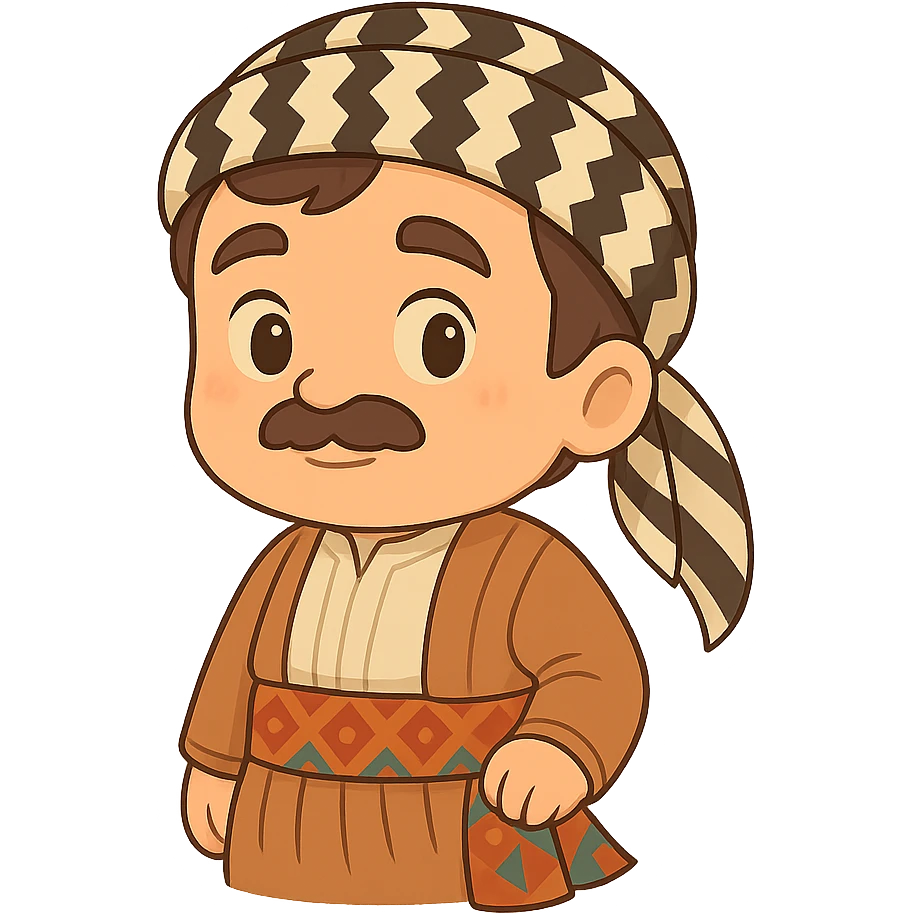 Remove the Kurdistan flag from the chibi cartoon stickers if present, so only the animals, people, and farm elements remain, with a transparent background. emoji