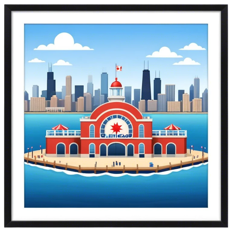 Chicago Navy Pier￼ emoji