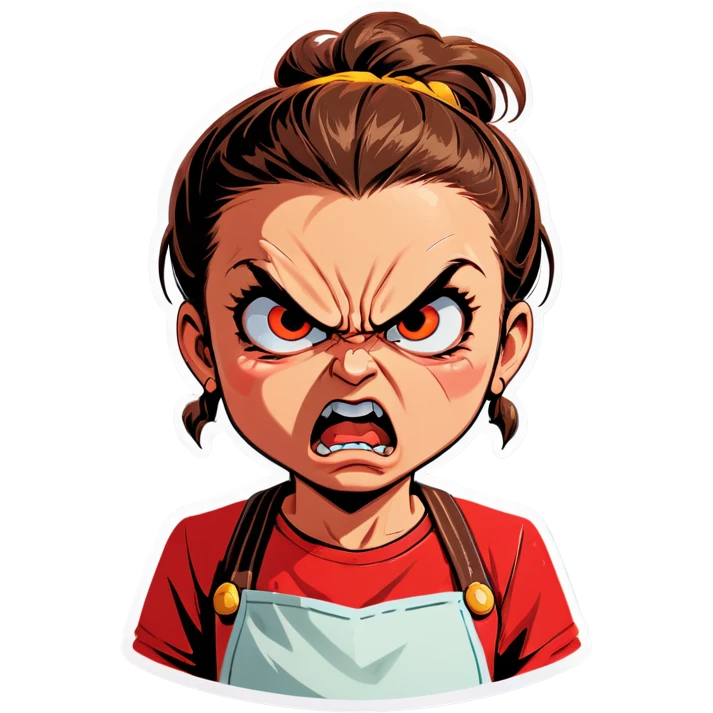 Girl angry emoji