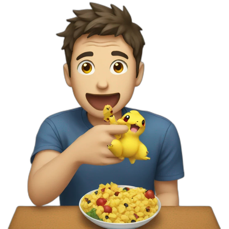 guy eating pokemon emoji