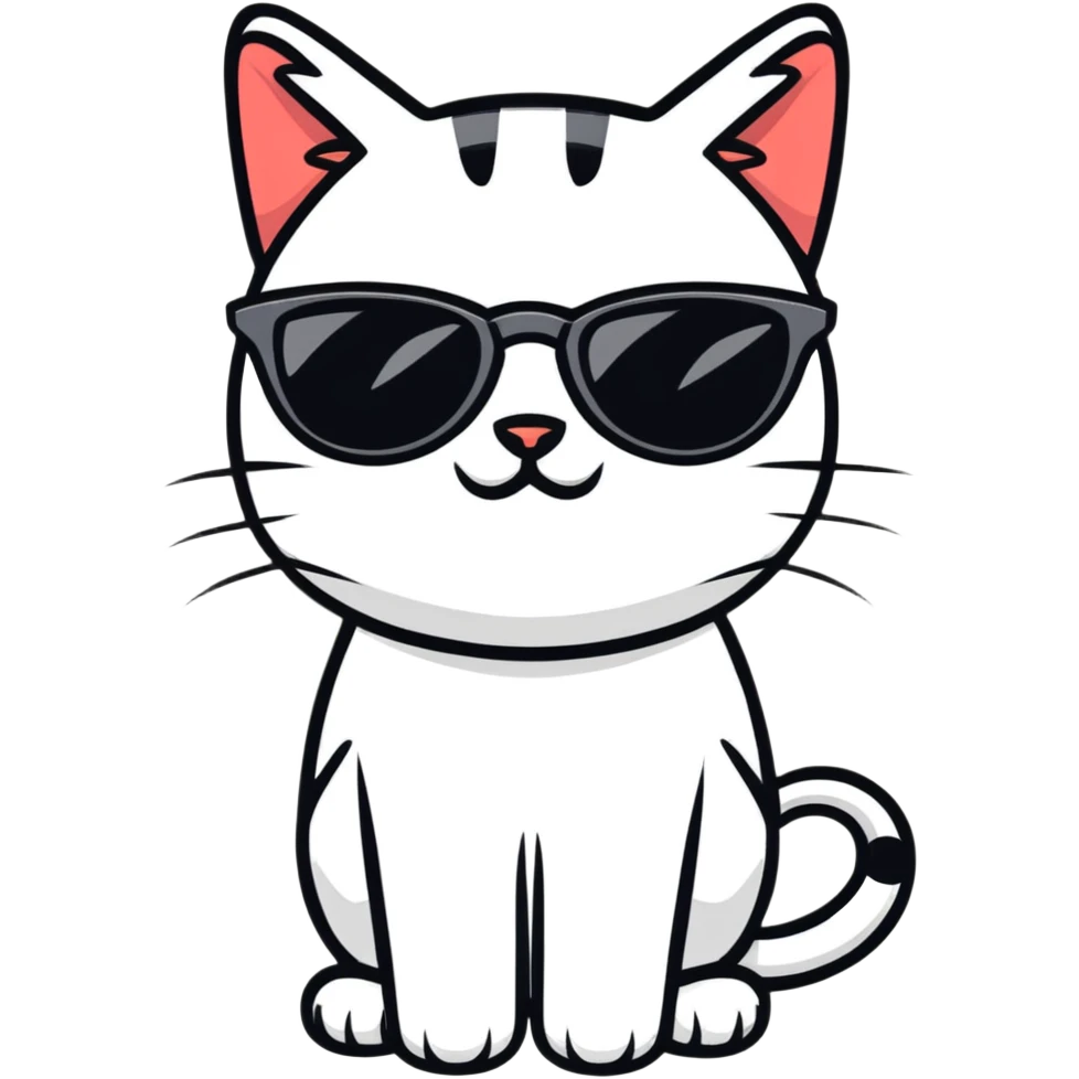 cat wearing sunglasses emoji