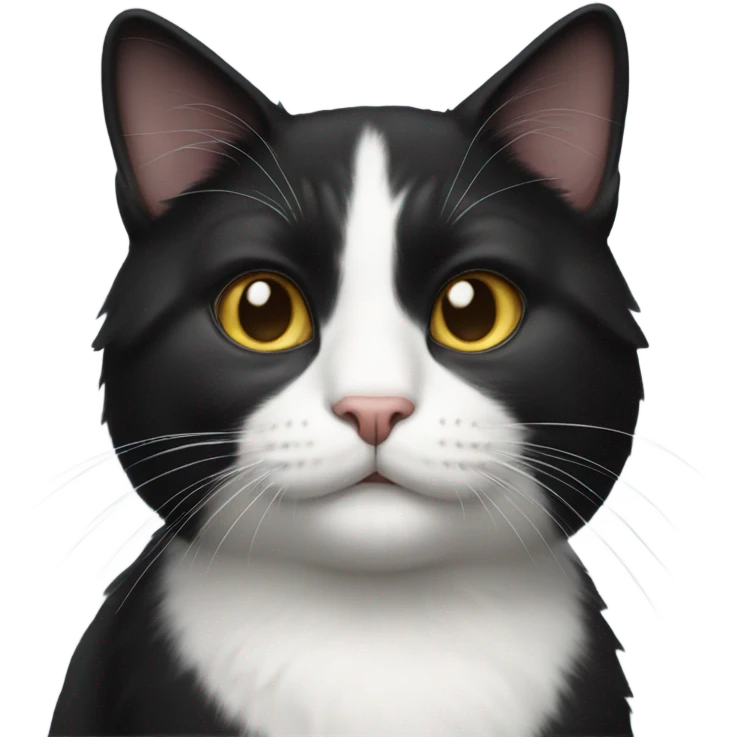 Tuxedo cat emoji