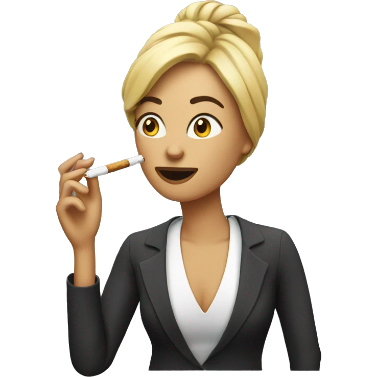 woman smoking emoji