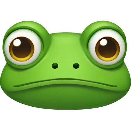 Sad frog emoji