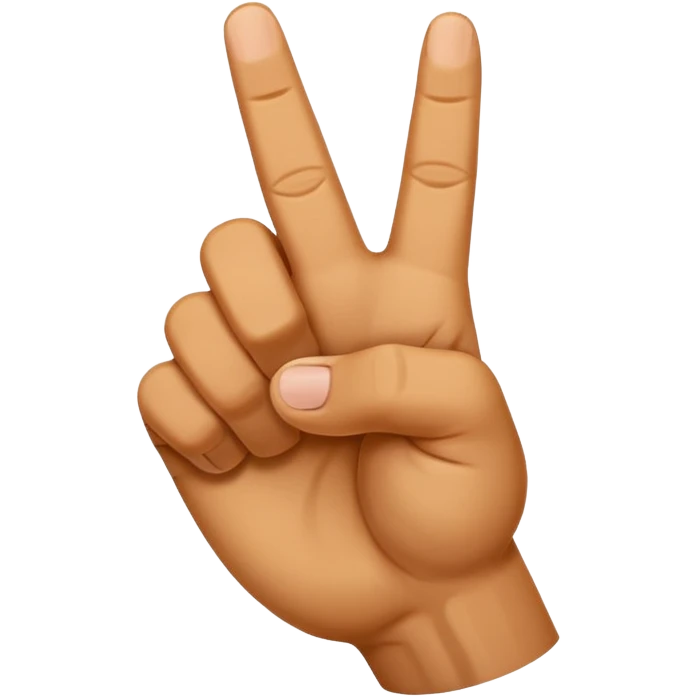 Mano asiendo seña de letra s emoji