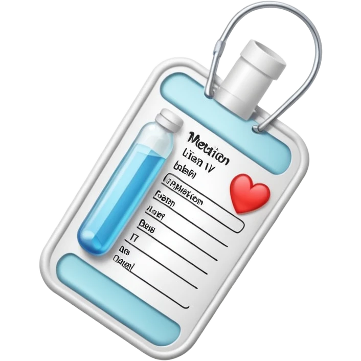Medication iv label emoji