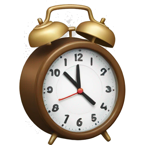 Alarm clock emoji