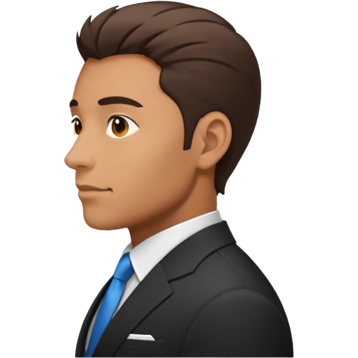 Man in suit side emoji