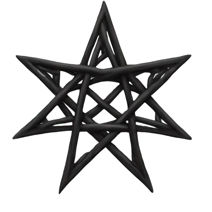 Black heptagram emoji