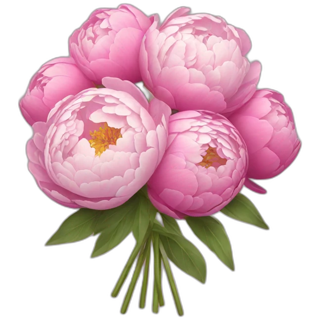 Peony bouquet emoji