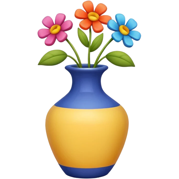 vase and one flower outside emoji
