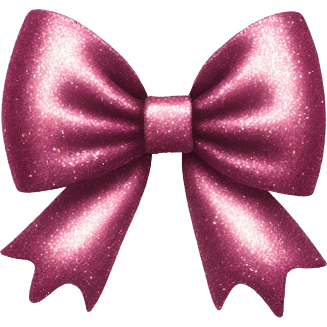 A glittery bow emoji