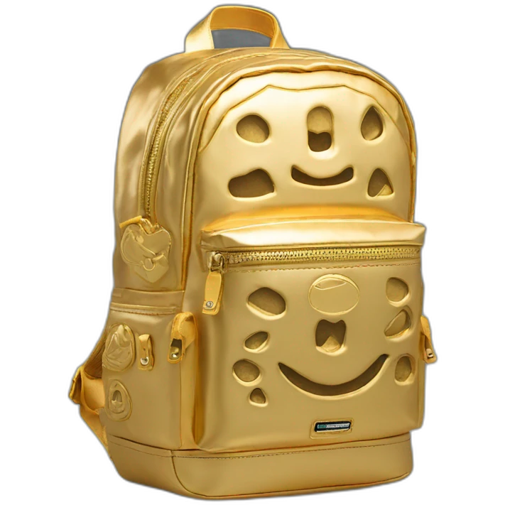 sprayground-golden-backpack emoji