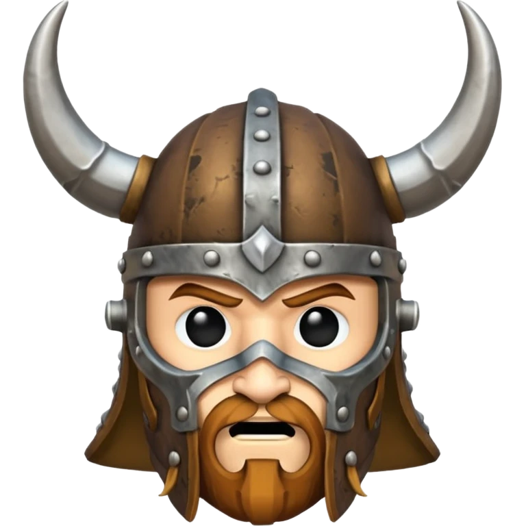 Solo el casco vikingo con cuernos sin cara de persona emoji