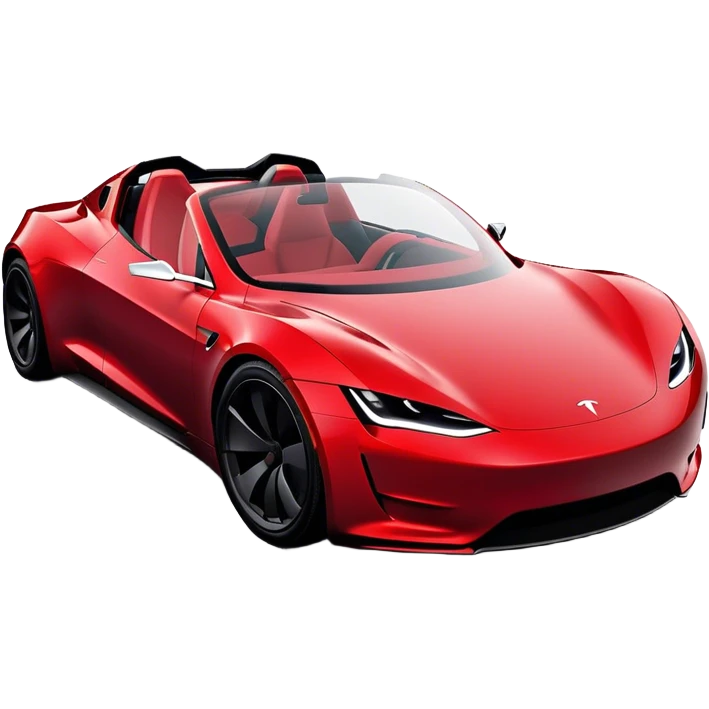 Tesla Roadster - Tesla (Model Year: 2020) (Iconic colour: Dark Red) emoji