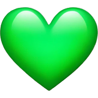 Green heart  emoji