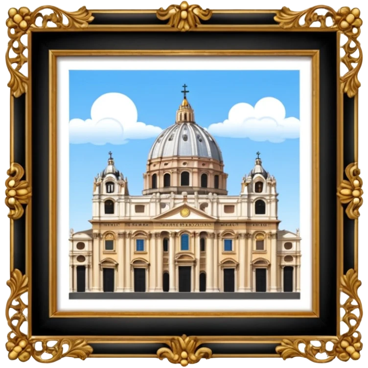 saint peter's church rome png style like  emoji