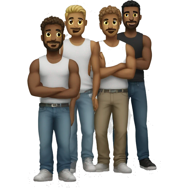6 drakes standing together emoji
