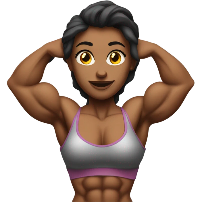female bodybuilder emoji