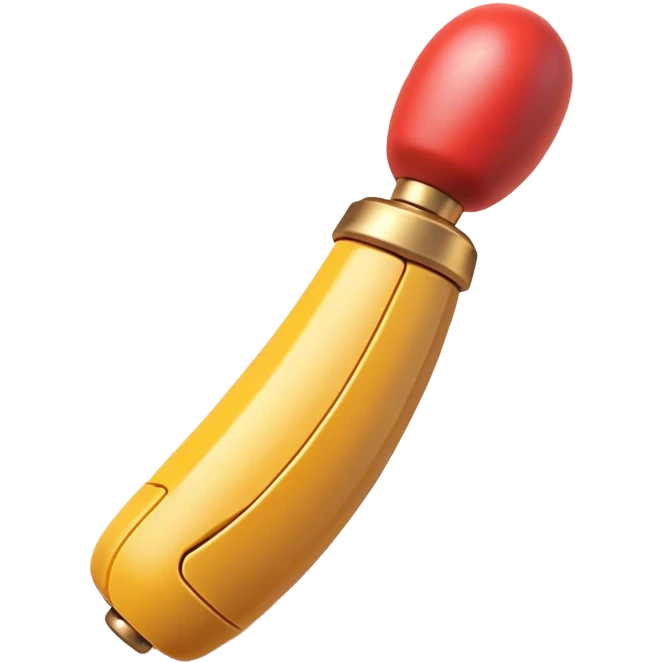 Clash of Clans aesthetic: Cinematic Playful Wii Nunchuk Portrait Emoji, rendered in a 3D vector-style similar to standard emojis with minimal shading and bold, simplified shapes. A compact, distinct form with signature details, softly glowing with a nostalgic gaming charm. Simplified yet unmistakably iconic, highly detailed and consistent, glowing with a soft radiance and high shine. Stylized with a touch of retro gaming magic and a soft glowing outline, capturing the essence of a beloved gaming relic with a friendly, playful manner! emoji