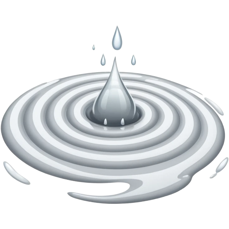 a puddle of white and grey liquid emoji