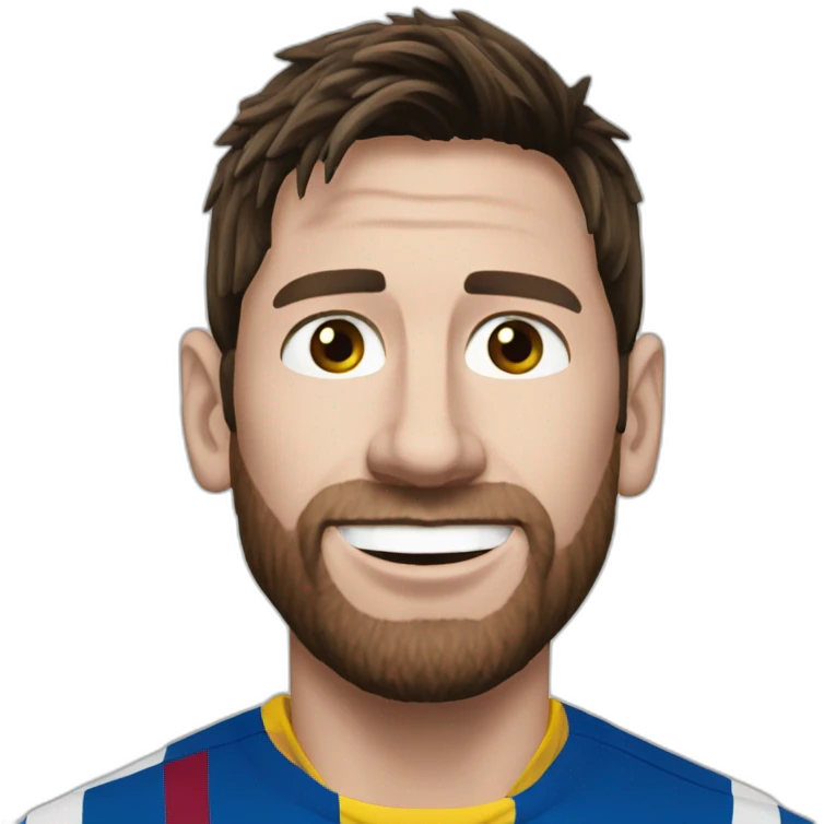 Messi qui fait pipi emoji