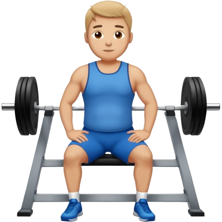 training gym skinny fat man emoji