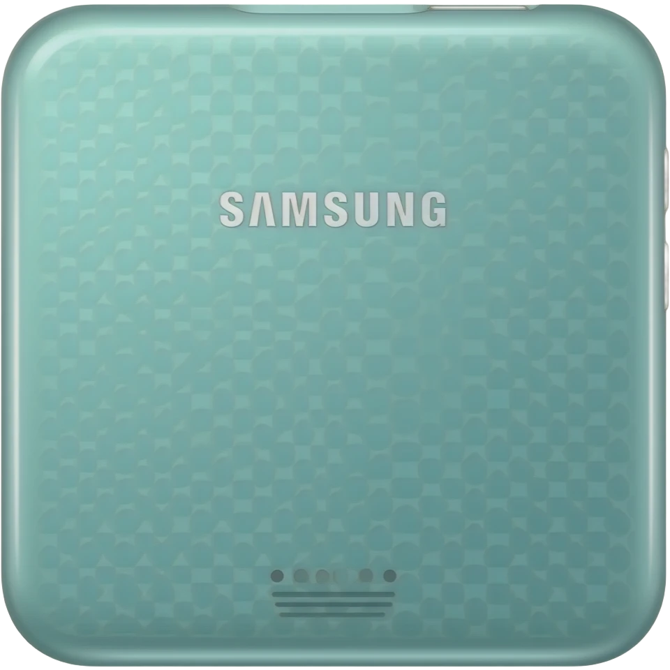 Tablet Samsung Galaxy color azul menta emoji