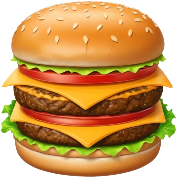 Double meat burger emoji