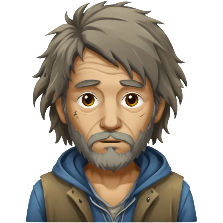 homeless men emoji