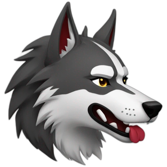 lobo sin pintar emoji