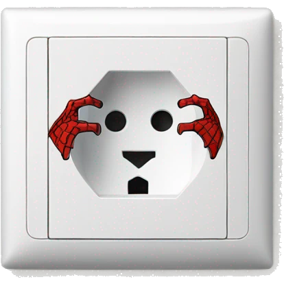 spiderman wall-socket adapter emoji