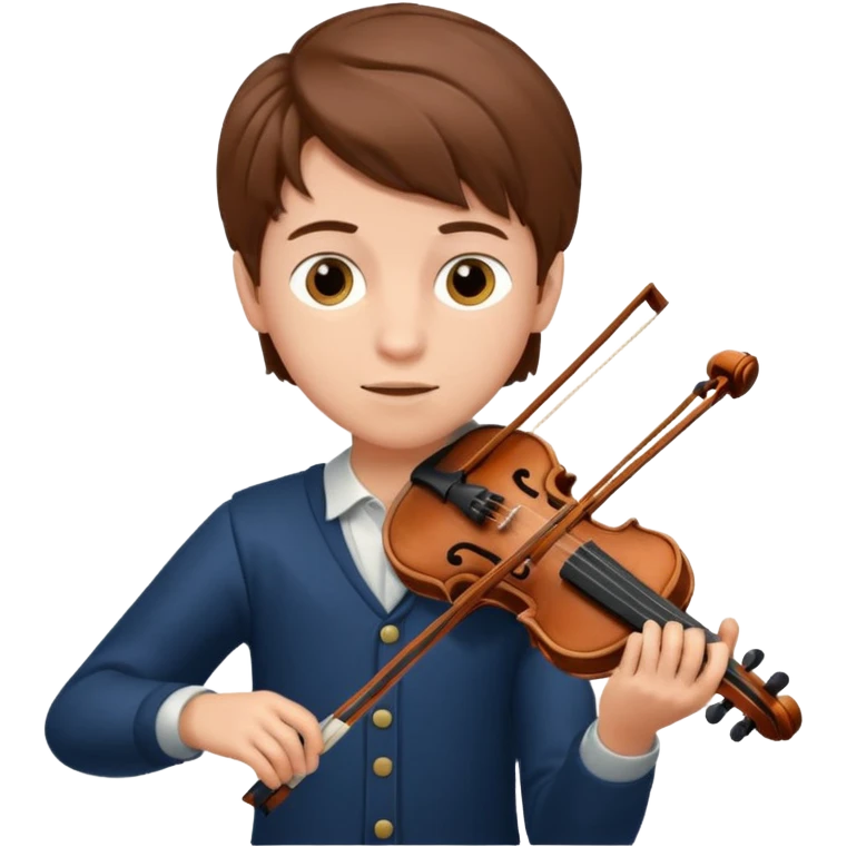 boy playing violin emoji