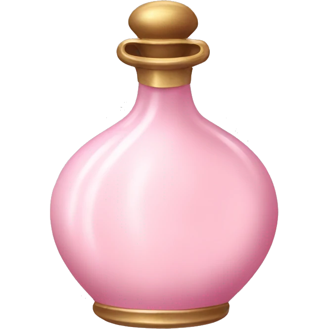 Pale pink rococo potion bottle  emoji