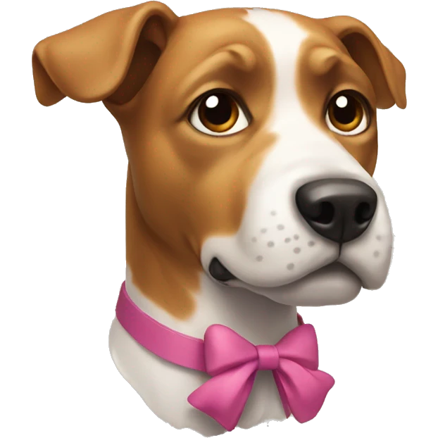 dog with a bow emoji