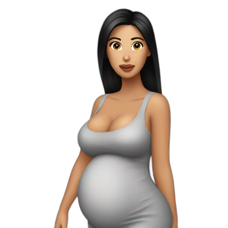 kim k pregnent emoji